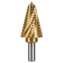 Broca escalonada titanio 12 escalones 7/16" a 1-1/8", EXPERT