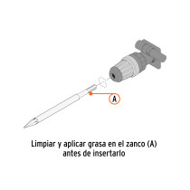 Cincel hueco para acanalado SDS max 7/8" x 16", Truper