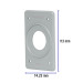 Placa para intemperie tipo FS, sencilla, de sobreponer