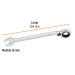Llave combinada matraca reversible 16mmx205 mm largo, EXPERT