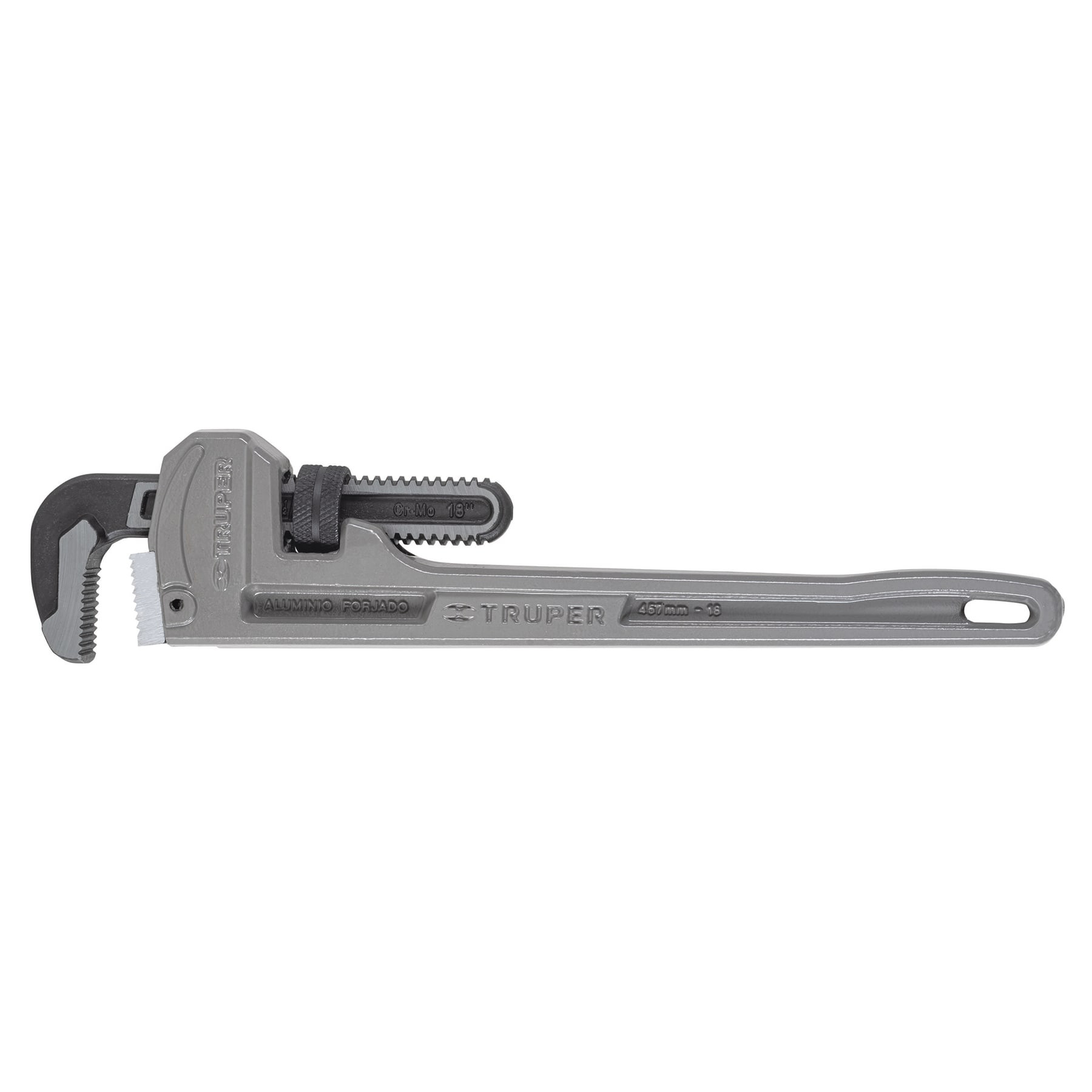 Llave stilson 18" cuerpo de aluminio, TRUPER