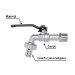 Llave de esfera, 1/2" de zinc, PRETUL