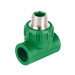 Tee macho de PPR 1/2" con inserto metálico, FOSET