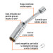 Dado p/bujías cuadro 3/8" articulado 5/8", extensión 6"