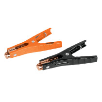 Blíster con 2 caimanes para cables pasa corriente, TRUPER