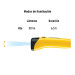 Linterna plástica de LED, 50 lm, recargable, PRETUL