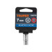 Dado de 7 mm, 12 puntas, cuadro 1/4", TRUPER