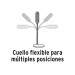 Lámpara de LED 5W cuello flexible para escritorio, VOLTECK