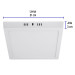 Luminario LED plafón 18W 6500K, cuadrado, blanco, VOLTECK