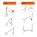 Diablo de carga convertible 3 en 1 de aluminio, TRUPER