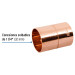 Cople de cobre 1-1/4", con ranura, FOSET