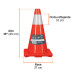 Cono de precaución de 45 cm de PVC con reflejante, TRUPER