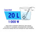 Calentador de inmersión para agua #5.5 (20L), 1000W, VOLTECK