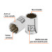 Dado de 12 mm, 12 puntas, cuadro 1/4", TRUPER