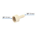 Adaptador hembra movible de polipropileno 3/4" x 3/8", FOSET