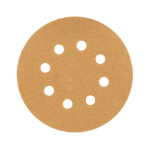 Paquete con 5 discos de lija 5" grano 80, 8 perforaciones