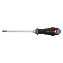 Desarmador de cruz 5/16" x 6" mango Comfort Grip, TRUPER