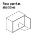 Cerradura para mueble, modelo 26, latón, HERMEX