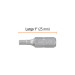 Estuche con 5 puntas hexagonales de 1/8mm largo 1", EXPERT