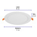 Luminario LED plafón 12W 6500K ultradelgado redondo, VOLTECK