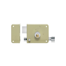 Cerradura sobreponer izq instalafácil, llave puntos, caja