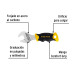 Llave ajustable (perico corto) 5" cromada con grip, PRETUL