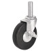 Rodaja hule 6" con espiga sólida y freno, carga 125kg, FIERO