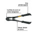Cortapernos 12", mango tubular, PRETUL