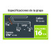 Engrapadora neumática, calibre 16, TRUPER