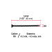100 pijas 8 x 2-1/2"cabeza plana phillips multiusos