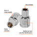 Dado de 3/8", 6 puntas, cuadro 1/2", TRUPER
