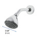 Regadera redonda 3-1/4", ABS,c/brazo y chapetón, cromo, AERO