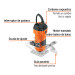Router (rebajadora) compacto 600 W, 3/4 HP, TRUPER PRO