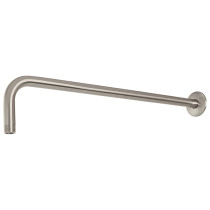 Brazo recto 50 cm con chapetón para regadera, satín, FOSET