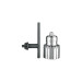 Broquero 3/8" con llave, cuerpo estriado, TRUPER EXPERT