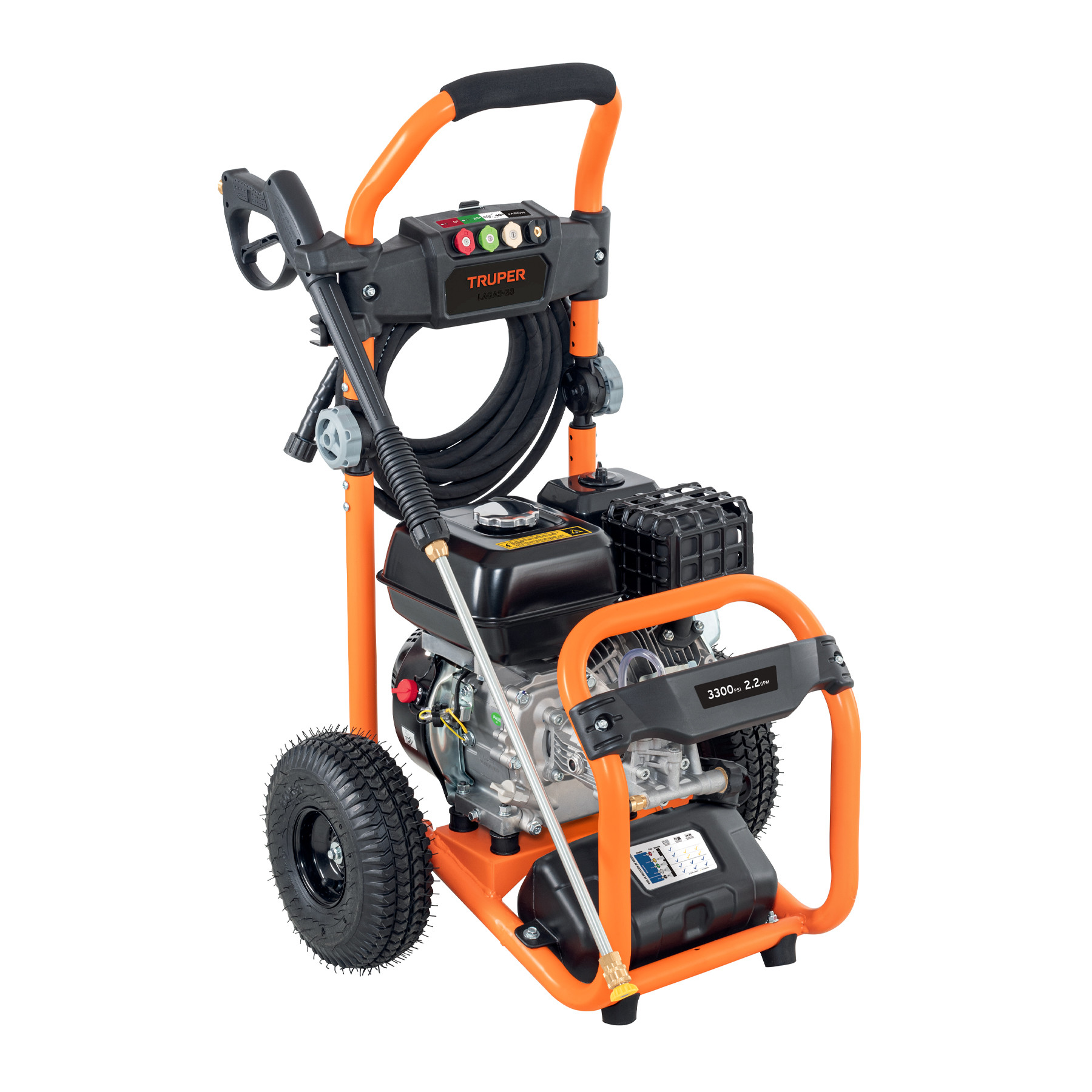 Hidrolavadora con motor a gasolina, 3,300 PSI, TRUPER