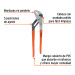 Pinza de extensión 12" mango de PVC, TRUPER