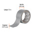 Cinta para ducto 10m x 48mm, espesor 0.19mm, TRUPER