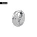 Candado circular acero inox, cilindro latón, 70 mm