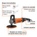 Pulidora rotativa 7", 1200W, TRUPER PRO
