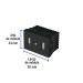 Toma con 2 puertos USB negro de 1.5 módulos, línea Lisboa