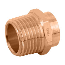 Conector de cobre, rosca exterior 1/2", FOSET