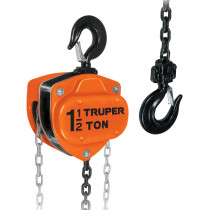 Polipasto de cadena de 1-1/2 ton, TRUPER
