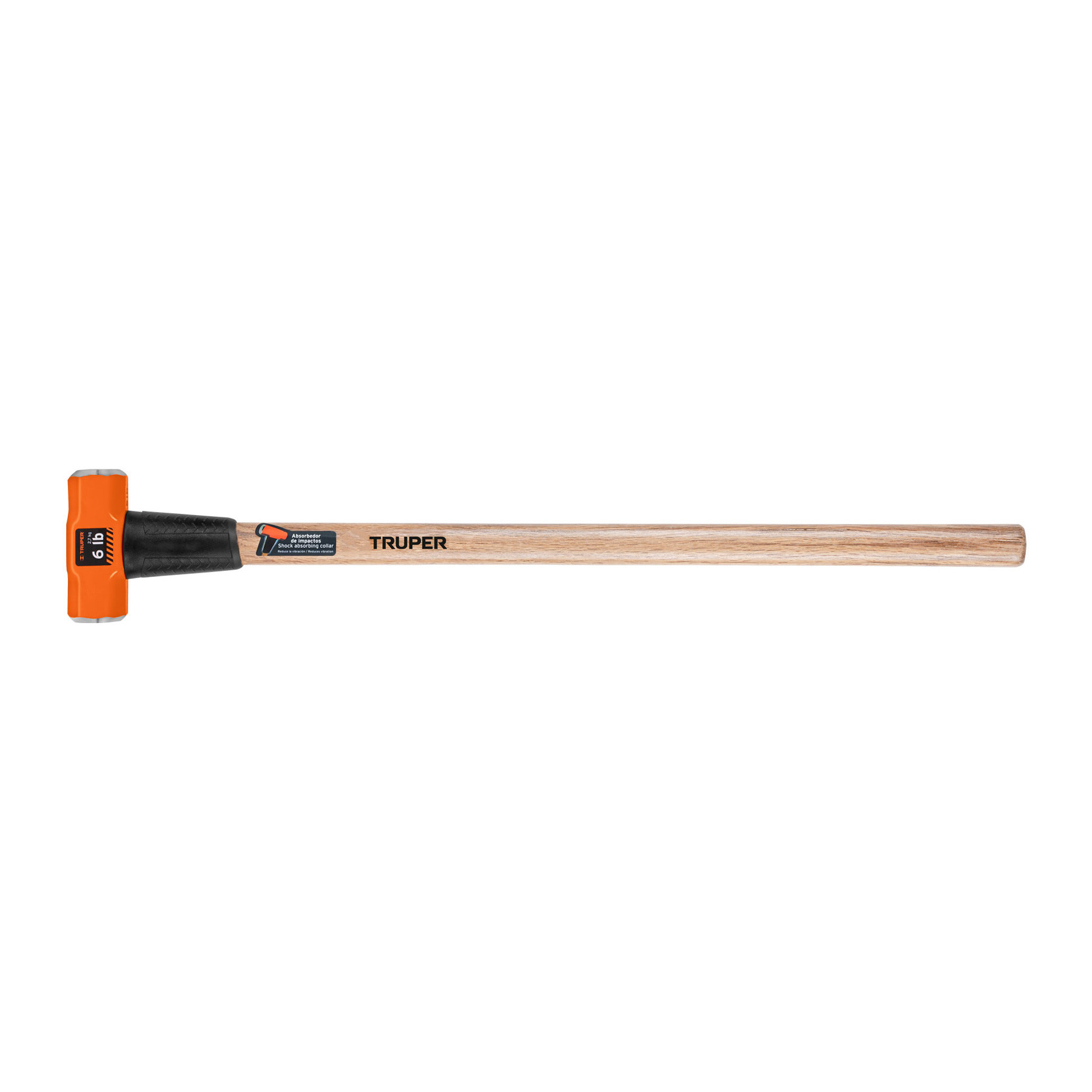 Marro octagonal 12 lb, mango de madera 36", TRUPER
