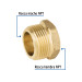 Reducción bushing de latón, 3/4" x 1/2", FOSET