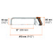 Arco 12" profesional ajustable de solera para segueta