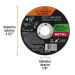 Disco para corte de metal 4-1/2" tipo 41, TRUPER EXPERT