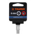 Dado de 6 mm, 6 puntas, cuadro 1/4", TRUPER