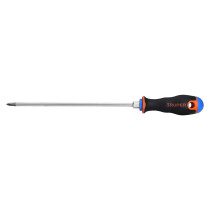Desarmador de cruz 3/16" x 8" mango Comfort Grip, TRUPER