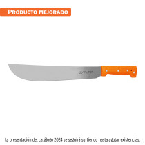 Machete estándar 14" cacha naranja remachada, TRUPER